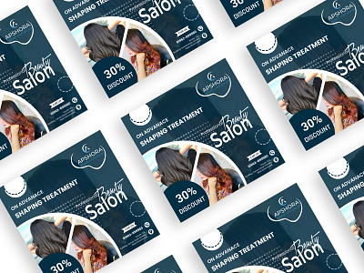 salon social media post branding design graphic design illustration logo social media post typography ui ux vector