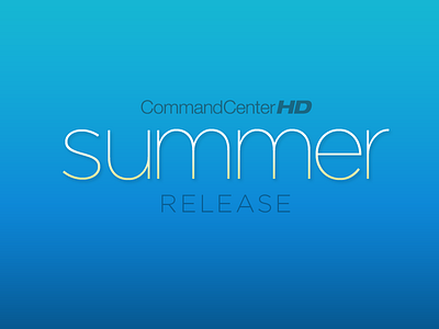 Summer Release blue gotham logo summer treatment type typography yellow