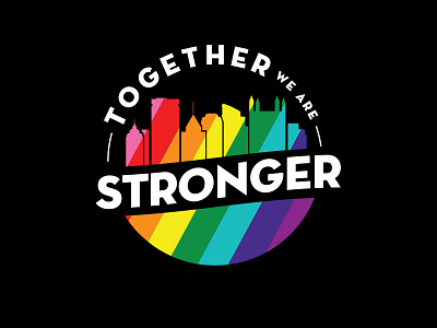 Pittsburgh Pride 2016 bi brand gay identity lesbian lgbt logo pittsburgh pride rainbow together we are stronger trans