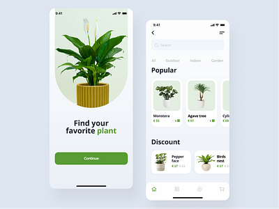Plants app app design flower ios app mobile plants ui ux