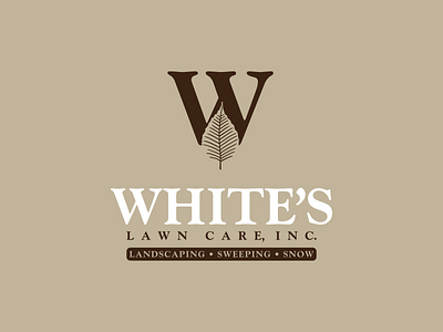 White's Lawn Care, Inc. design graphic design logo vector
