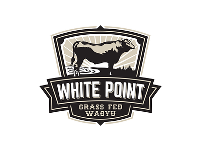 White Point Wagyu Logo graphic design logo vector