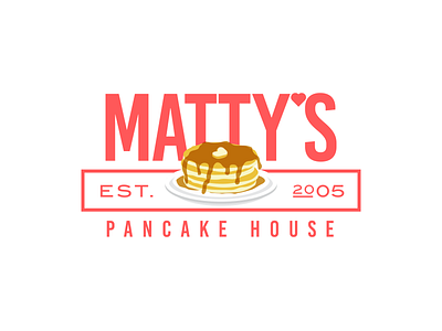 Pancake House Logo graphic design logo vector