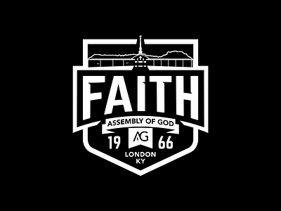 Faith Church Shield T-Shirt Artwork graphic design t shirt vector