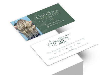 Cosmetologist Business Card business card design graphic design