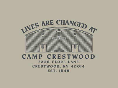 Camp Crestwood TShirt Design graphic design tshirt vector
