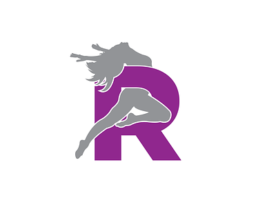 Dance R Icon graphic design icon logo vector