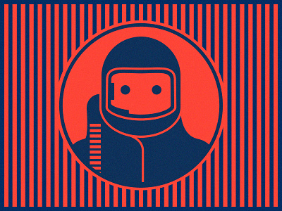 astronaut monogram chroma icon logo monogram vector