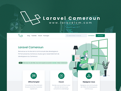 Laravel Cameroun Preview Landing Page
