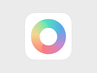 Color wheel iOS icon app color colorwheel gradient icon ios mobile white