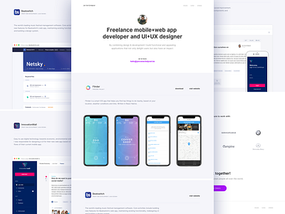 Portfolio redesign ✨ brand clean minimal portfolio projects ui web design