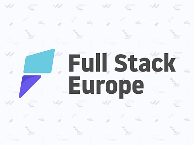 Logo Full Stack Europe Conference branding conference identity logo logotype pattern