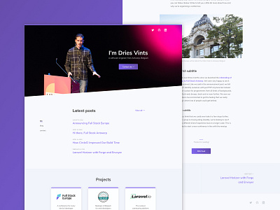 Personal website design