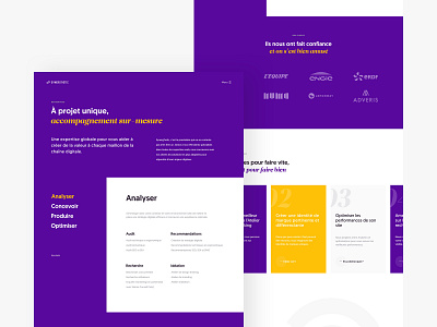 Synerg'hetic - Services design portfolio services typography ui