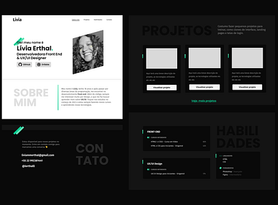 Personal Porfolio. graphic design portfolio typography ui