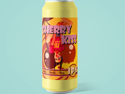 Can Design beer can beverage branding can label digital art digital illustration label label design summer