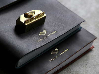 French Papers french papers gilding gold handmade logo notebooks