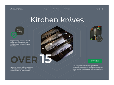 Shop of handmade kitchen knives