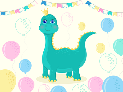 children's birthday invitation card adobe illustrator birthday card design graphic design illustration vector