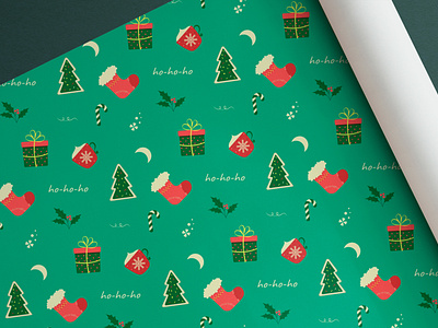 New Year and Christmas pattern