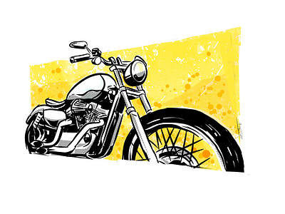 Harley arte digital desenho ilustração