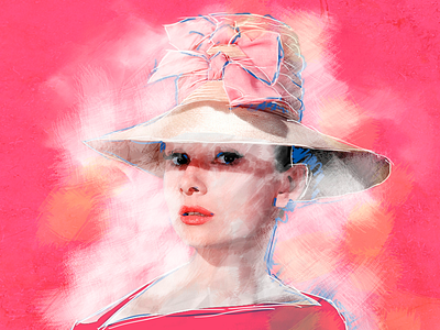 Audrey illustration photoshop