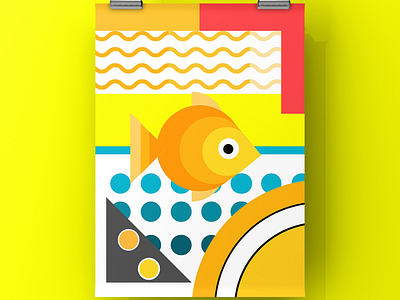 Hot fish fish vector