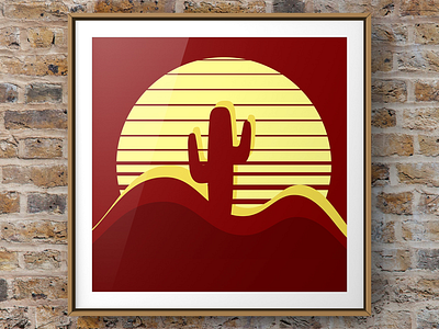 Desert illustration vector