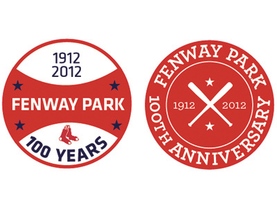 Fenway Park baseball killed logo red vector