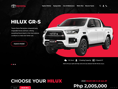 Toyota Re-Designed design graphic design ui ux web