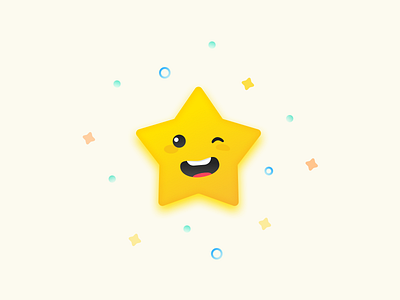 Star emoji! app emoji feedback flat illustration rate rating sketch star ui winks