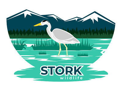 STORK WILDLIFE LOGO