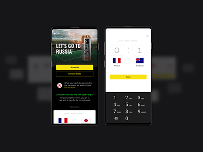 Moja Žuja — beer loyalty app (part 4) app beer dark design football ios layout loyalty app minimal mobile mobile app ui ux world cup