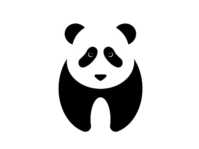 Panda Illustration minimal panda vector zoo