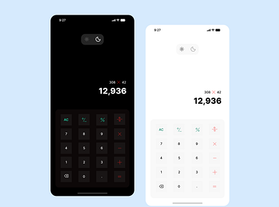 Calculator UI app design ui ux
