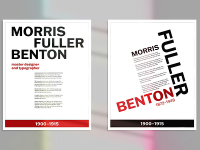 Morris Fuller Benton Poster Design