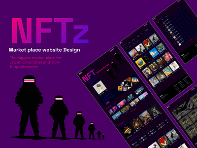 NFTz / NFT marketplace website design