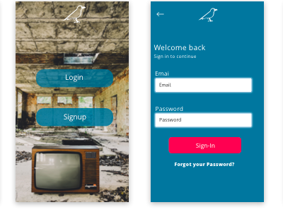 On-boarding user for a social responsive web app branding design social typography ui ux