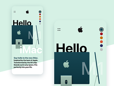 Hello iMac, how's your M1? app ui design apple branding desktop imac iphone x typography ui