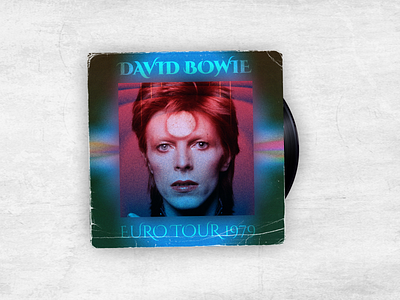 David Bowie - Euro Tour 1979 (Album Concept) album artwork album cover cover art music records vinyl
