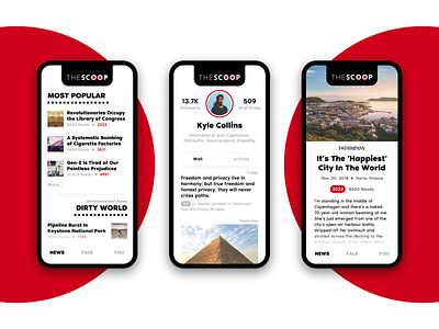 TheSCOOP // Social News App // Meaningful Talk With Friends