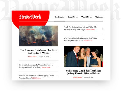 "NewsWeek" Redesign – With Stories We Should Hear More About