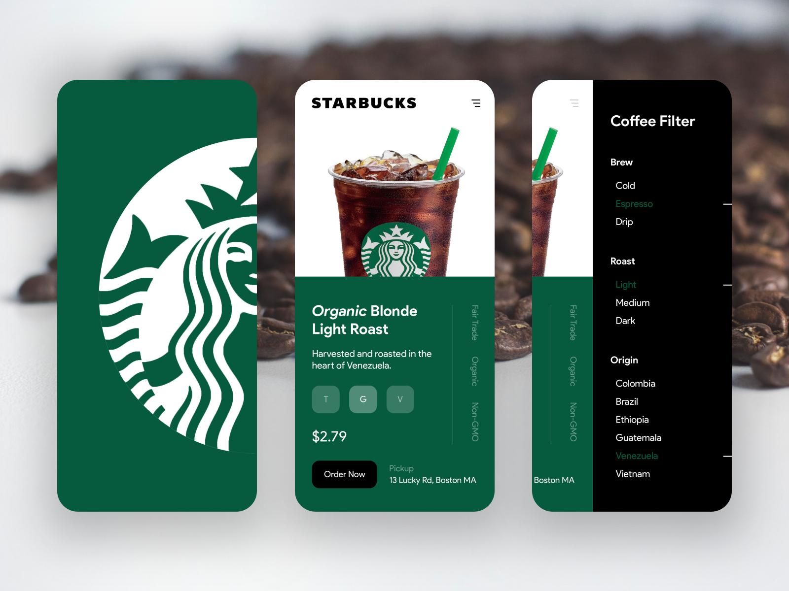 Starbucks App – Order Some Coffee by Kyle Collins on Dribbble