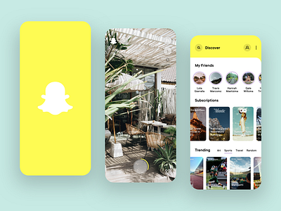 Snapchat – New Concept app app concept app design app ui app ui design branding iphone x snapchat social media pack typography ui