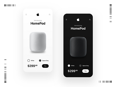 Apple HomePod app concept app design app ui app ui design apple branding contrast homepod iphone x typography webdesign website