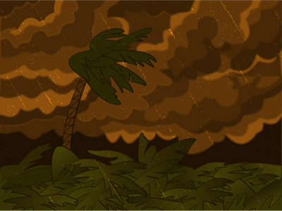 Tropical storm illustrator storm tempête tropique vector