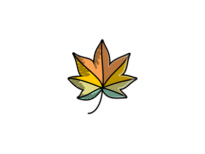 I can't wait for the spring ! illustrator leaf maple