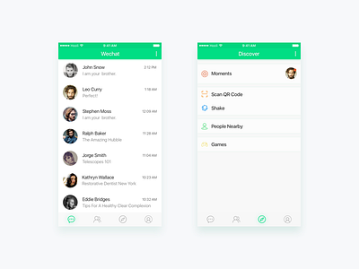wechat discover ios wechat