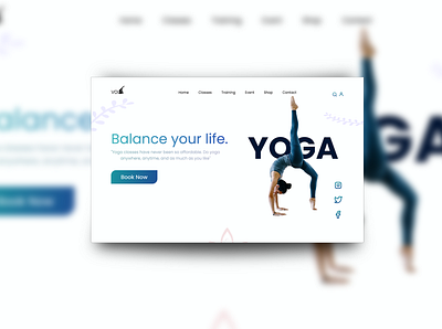 Website template for yoga app design figma photoshop ui uiuxdesign ux web webdesign webdesigncreative yoga