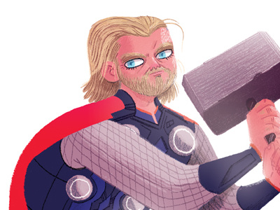 Those Eyelashes illustration kassandra heller marvel thor